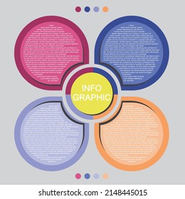 four leaf clover infographic template