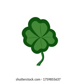 Four leaf clover Ireland logo icon sign talisman