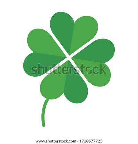 four leaf clover isolated icon