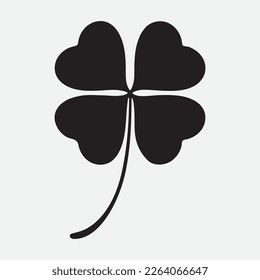 four leaf clover isolated on white background