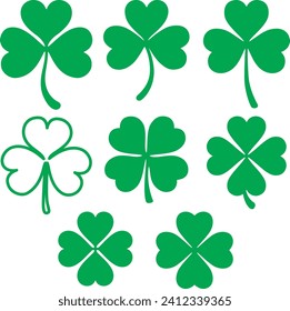 Four Leaf Clover isolated on white background