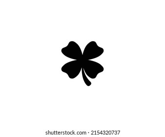 Four Leaf Clover isolated realistic vector icon. Ireland symbol. Clover leaf illustration icon