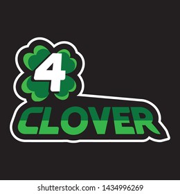 Four Leaf Clover Logo Type Design 