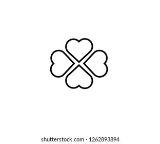 Four leaf clover luck symbol St. Patrick day