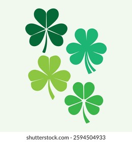 Four Leaf Clover Lucky Shamrock, Irish Luck, St. Patrick’s Symbol  Fortune Leaf