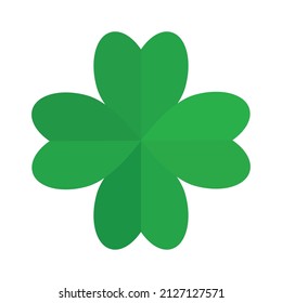 four leaf clover on white background