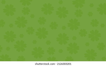 Four Leaf Clover Pattern. Vector