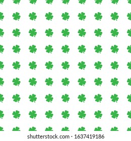 Four leaf clover seamless pattern background. Clover sign symbol pattern.