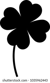 Four leaf clover silhouette