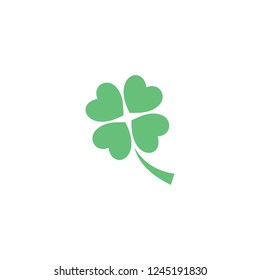 Four leaf clover simple icon