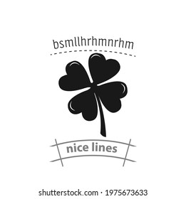 four leaf clover simple vector icon. four leaf clover simple vector icon. four leaf clover simple vector icon. 