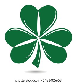 Four leaf clover. St. Patrick's Day. Vector illustration 