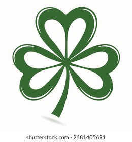 Four leaf clover. St. Patrick's Day. Vector illustration 