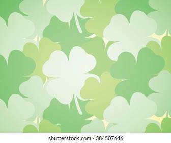 Four leaf clover St. Patrick's Day background