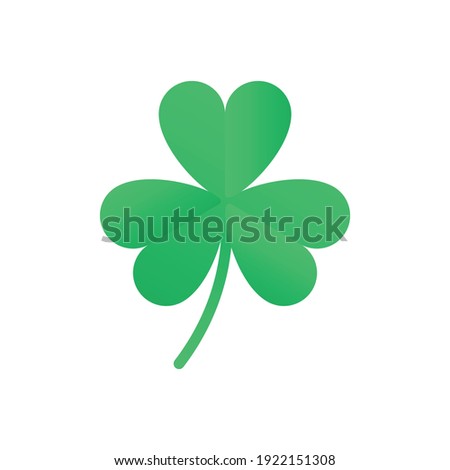 four leaf clover st. patrick's day illustration
