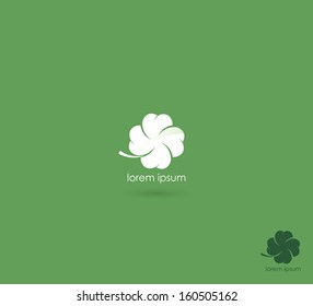 Four leaf clover symbol - vector illustration