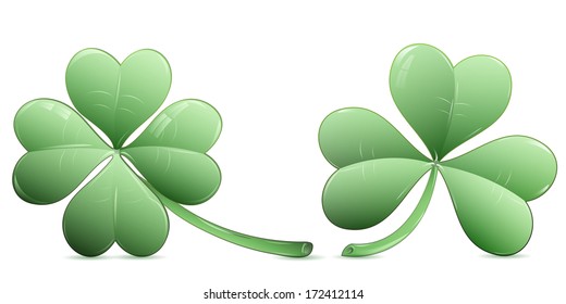 Three Leaf Clover Vector Illustration Stock Vector (Royalty Free) 94353412