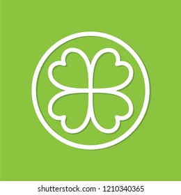 Four leaf clover vector