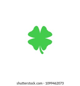 Four leaf clover vector flat icon