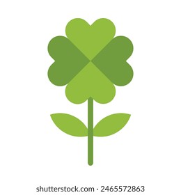 Four Leaf Clover Vector Flat Icon design