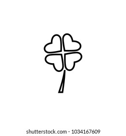 Four leaf clover vector icon