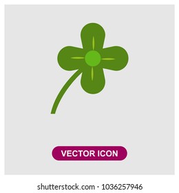 Four Leaf Clover Vector Icon