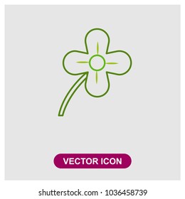 Four Leaf Clover Vector Icon