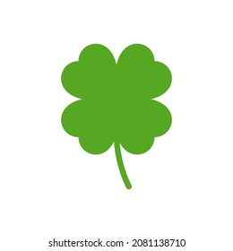 four leaf clover vector icon isolated on white background