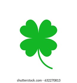 Four Leaf Clover Icon Green Herb Stock Vector (Royalty Free) 573597274