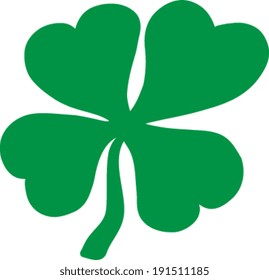 Four leaf clover vector illustration