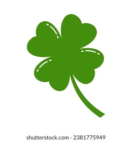 Four leaf clover vector illustration.