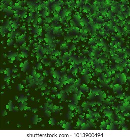 Four leaf cover is a confetti which consist of many isolated elements. Stylish and beautiful four leaf clover. Can be used as poster, border, background, wallpaper, card and etc