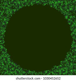 Four leaf cover is a confetti which consist of many isolated elements. Stylish and beautiful four leaf clover. Can be used as poster, border, background, wallpaper, card and etc