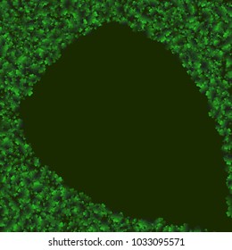Four leaf cover is a confetti which consist of many isolated elements. Stylish and beautiful four leaf clover. Can be used as poster, border, background, wallpaper, card and etc