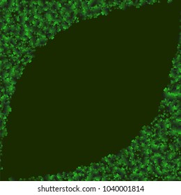 Four leaf cover is a confetti which consist of many isolated elements. Stylish and beautiful four leaf clover. Can be used as poster, border, background, wallpaper, card and etc