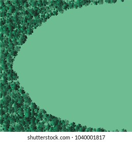 Four leaf cover is a confetti which consist of many isolated elements. Stylish and beautiful four leaf clover. Can be used as poster, border, background, wallpaper, card and etc