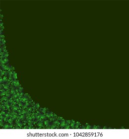 Four leaf cover is a confetti which consist of many isolated elements. Stylish and beautiful four leaf clover. Can be used as poster, border, background, wallpaper, card and etc