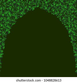 Four leaf cover is a confetti which consist of many isolated elements. Stylish and beautiful four leaf clover. Can be used as poster, border, background, wallpaper, card and etc
