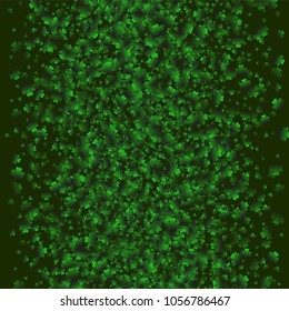 Four leaf cover is a confetti which consist of many isolated elements. Stylish and beautiful four leaf clover. Can be used as poster, border, background, wallpaper, card and etc