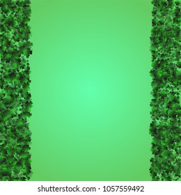 Four leaf cover is a confetti which consist of many isolated elements. Stylish and beautiful four leaf clover. Can be used as poster, border, background, wallpaper, card and etc