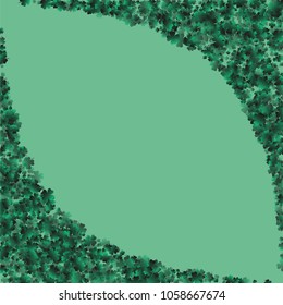 Four leaf cover is a confetti which consist of many isolated elements. Stylish and beautiful four leaf clover. Can be used as poster, border, background, wallpaper, card and etc