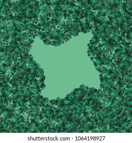 Four leaf cover is a confetti which consist of many isolated elements. Stylish and beautiful four leaf clover. Can be used as poster, border, background, wallpaper, card and etc
