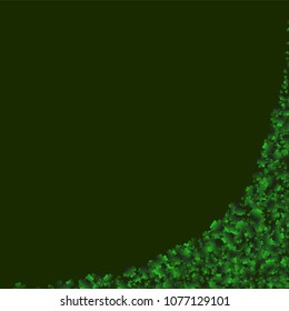 Four leaf cover is a confetti which consist of many isolated elements. Stylish and beautiful four leaf clover. Can be used as poster, border, background, wallpaper, card and etc
