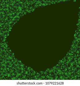Four leaf cover is a confetti which consist of many isolated elements. Stylish and beautiful four leaf clover. Can be used as poster, border, background, wallpaper, card and etc