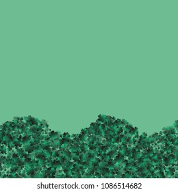Four leaf cover is a confetti which consist of many isolated elements. Stylish and beautiful four leaf clover. Can be used as poster, border, background, wallpaper, card and etc