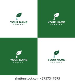 Four leaf logo design templates