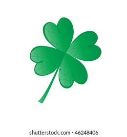 Four leafs clover symbol. Vector illustration.
