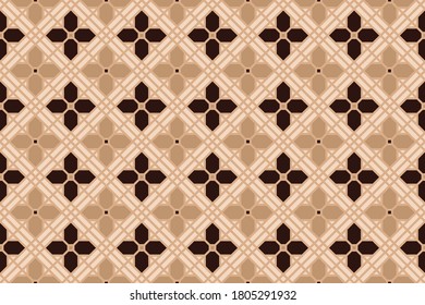 Four Leave Clover Batik Vector