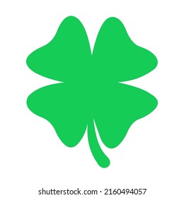 Four leave clover icon design on white background