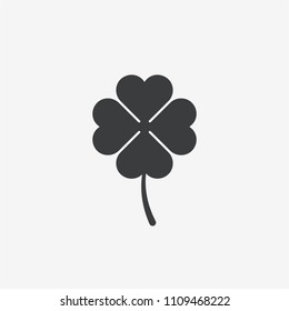 Four Leave Clover Vector Icon